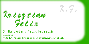 krisztian felix business card